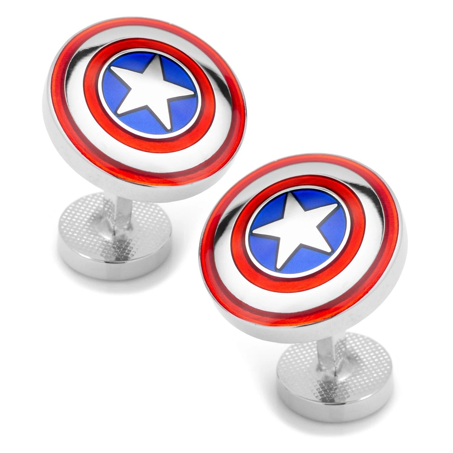 Marvel Captain America Cufflinks and Tie Bar Gift Set by Cufflinks.com