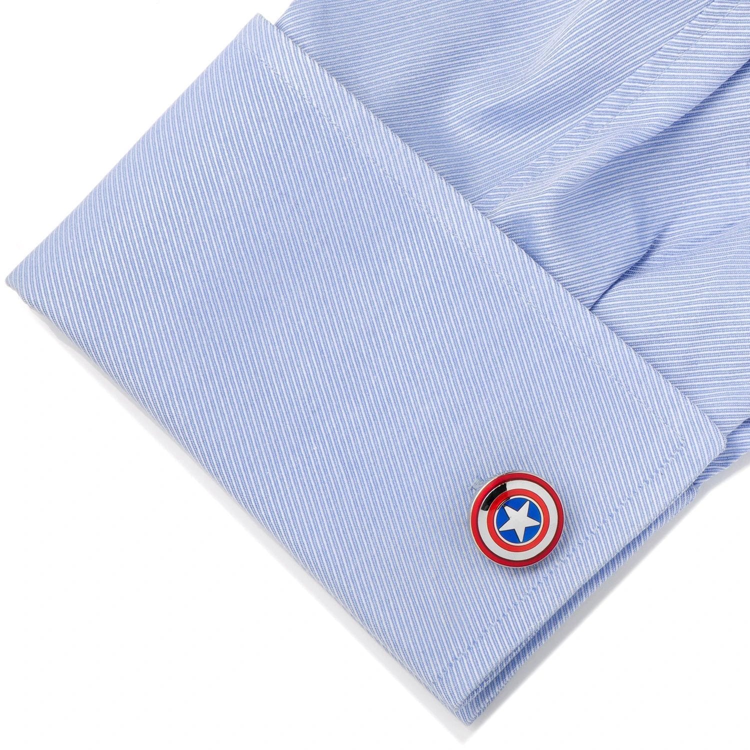 Marvel Captain America Cufflinks and Tie Bar Gift Set by Cufflinks.com