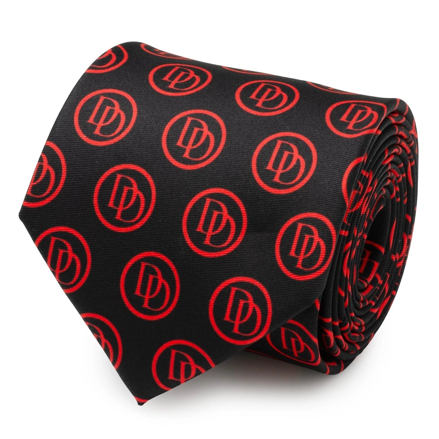 Marvel Daredevil Men’s Black Tie and Embossed Logo Lapel Pin Gift Set by Cufflinks.com