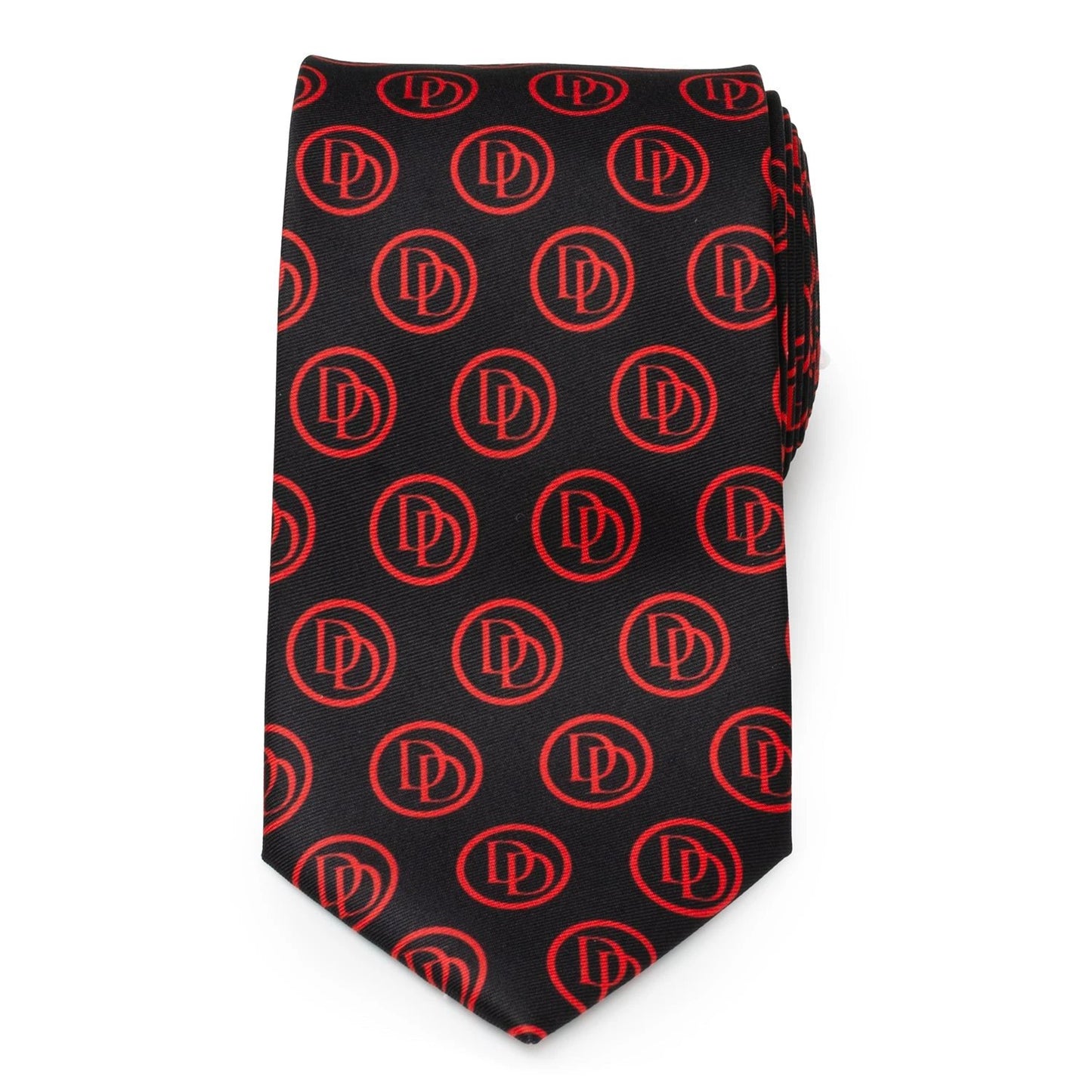 Marvel Daredevil Men’s Black Tie and Embossed Logo Lapel Pin Gift Set by Cufflinks.com