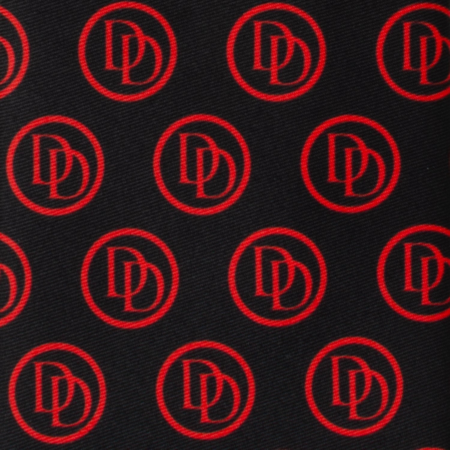 Marvel Daredevil Men’s Black Tie and Embossed Logo Lapel Pin Gift Set by Cufflinks.com