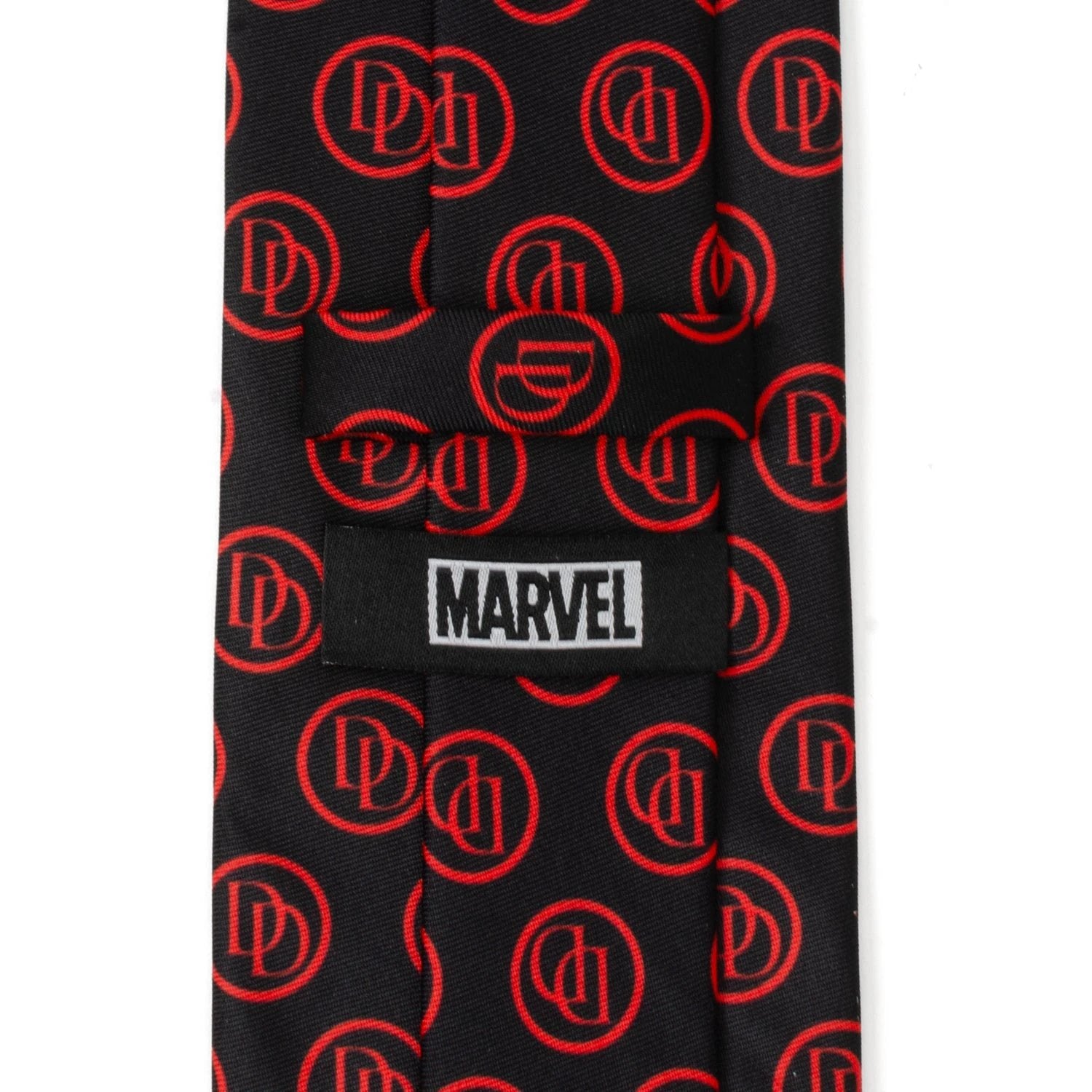 Marvel Daredevil Men’s Black Tie and Embossed Logo Lapel Pin Gift Set by Cufflinks.com