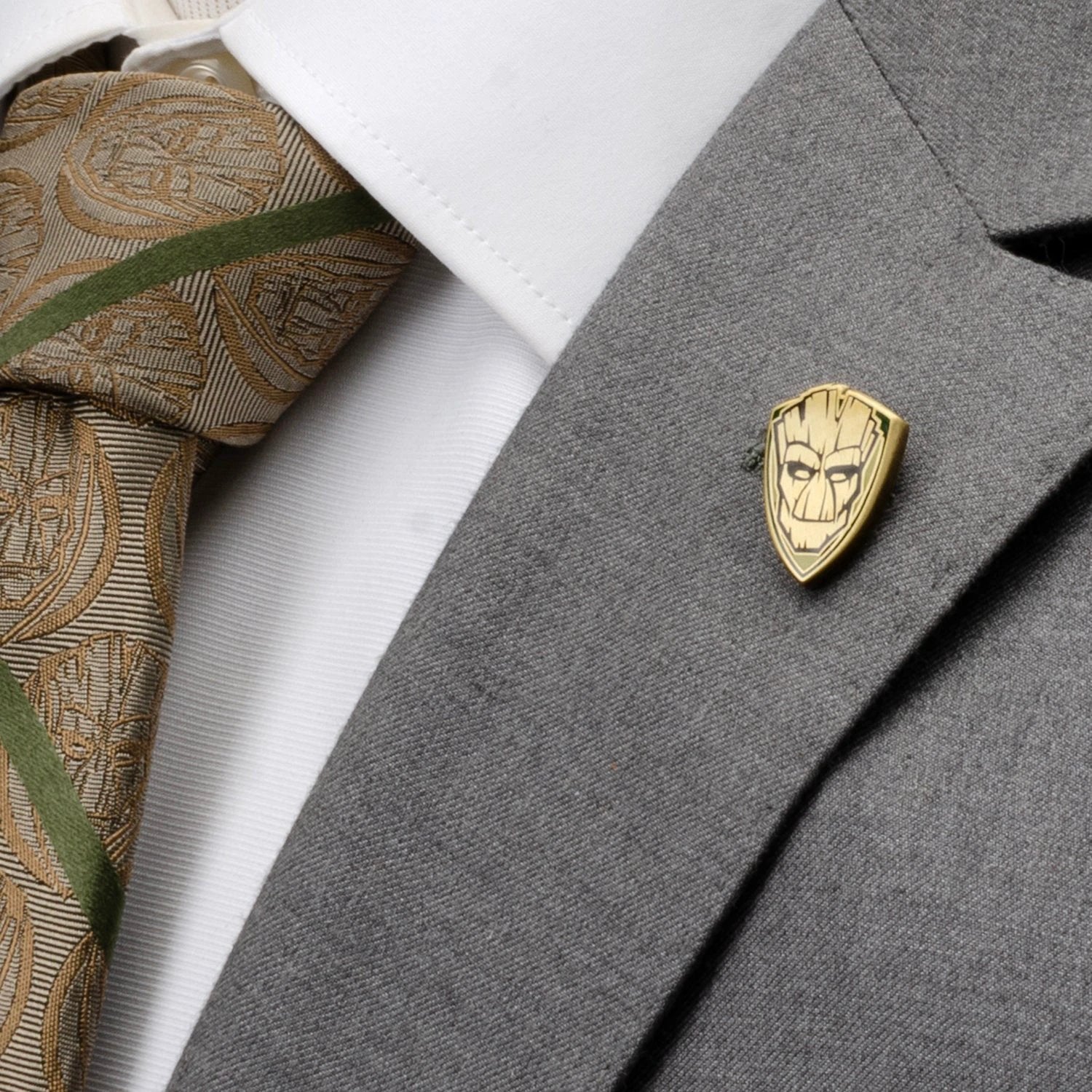 Marvel Guardians of the Galaxy Groot Argyle Green Gift Set by Cufflinks.com