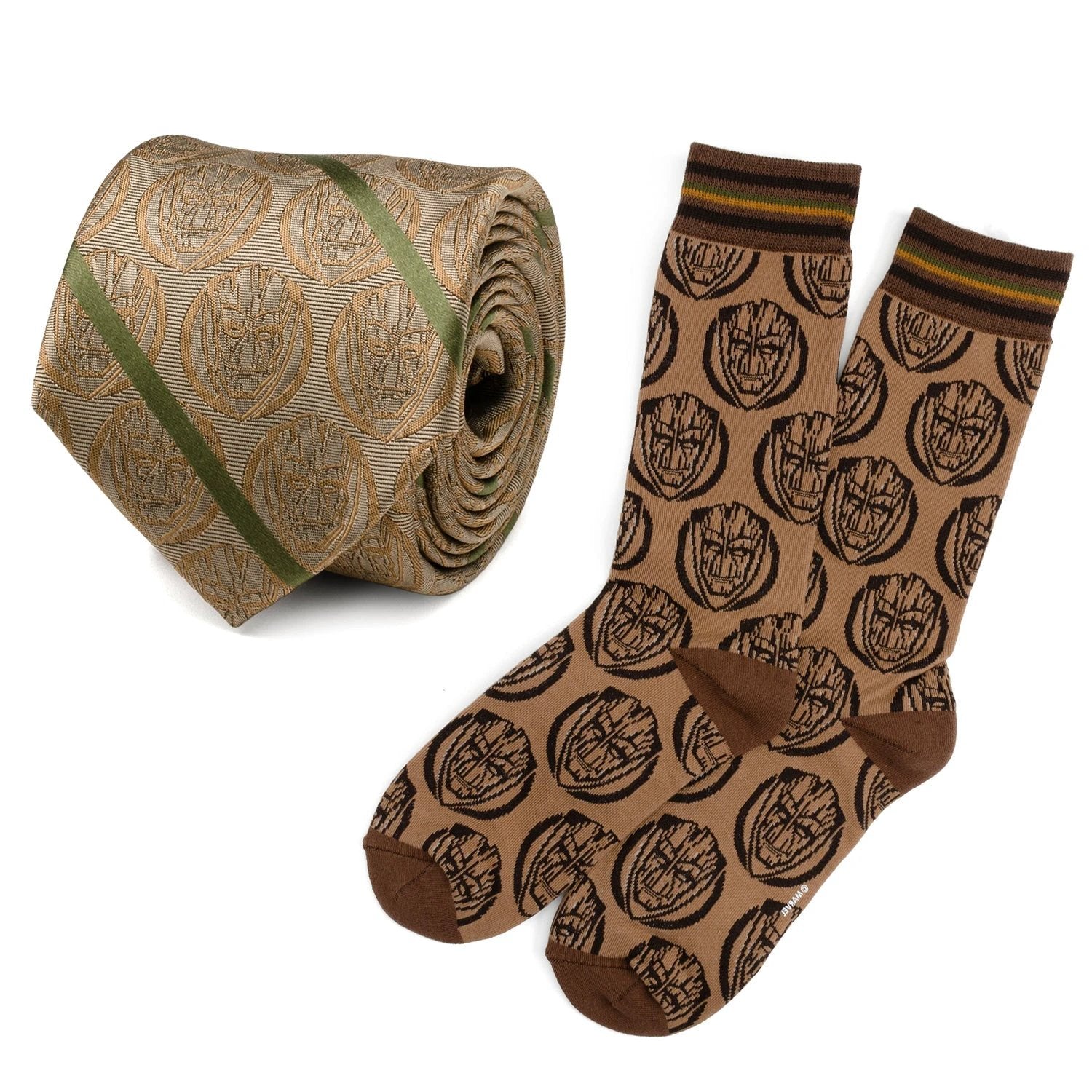 Marvel Guardians of the Galaxy Groot Tie and Sock Gift Set by Cufflinks.com