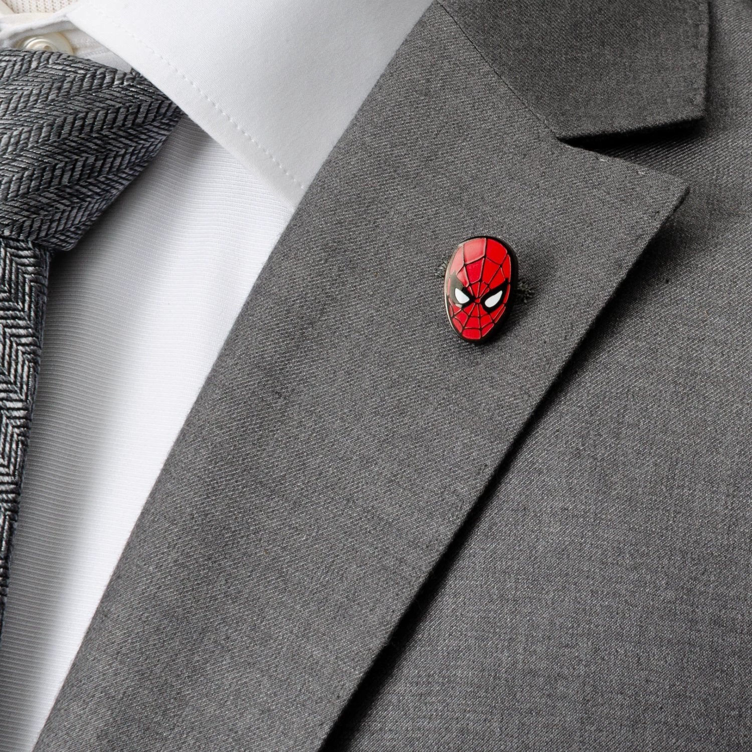 Marvel Spider-Man Dot 3 Pack Socks and Lapel Pin Gift Set by Cufflinks.com