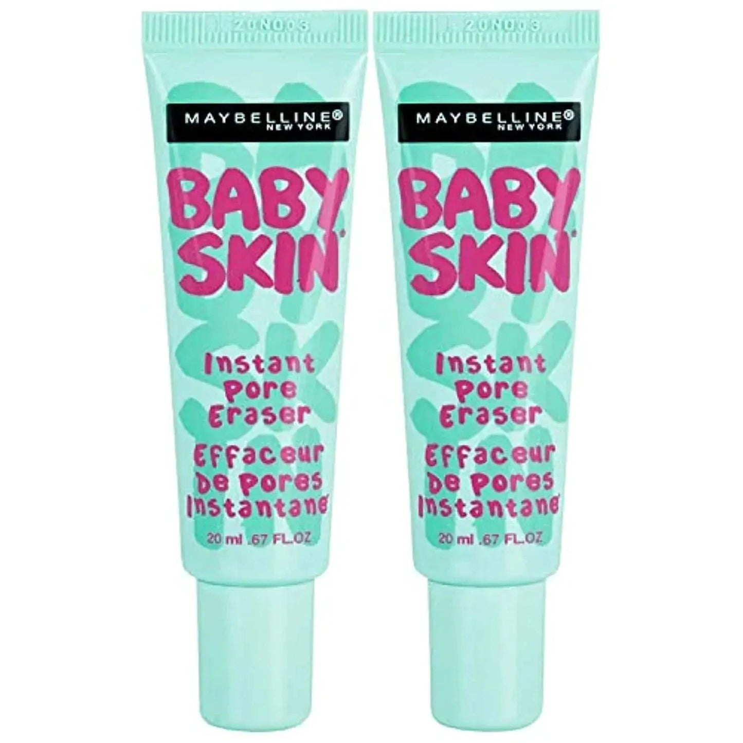 Maybelline Baby Skin Instant Pore Eraser Primer Makeup, Clear, 2 Count 0.67 Fl Oz (PACK OF 2) by Vivareflex Online