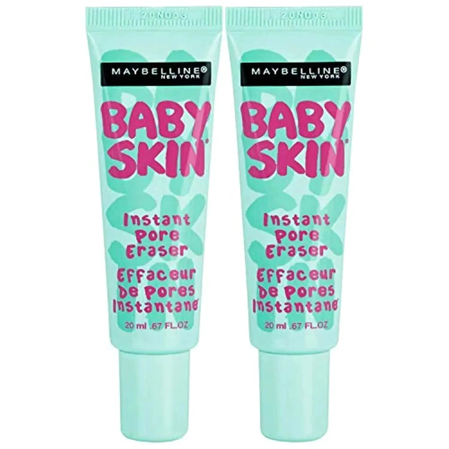 Maybelline Baby Skin Instant Pore Eraser Primer Makeup, Clear, 2 Count 0.67 Fl Oz (PACK OF 2) by Vivareflex Online