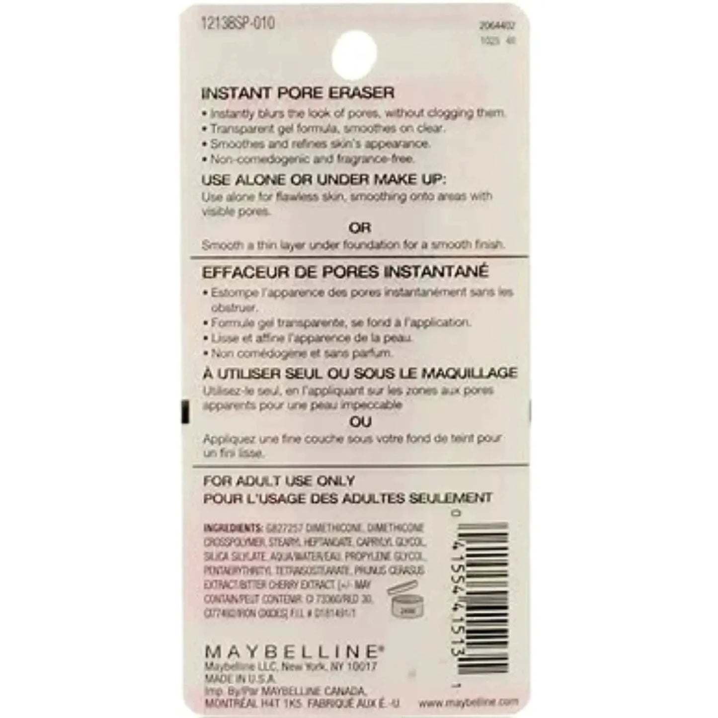 Maybelline Baby Skin Instant Pore Eraser Primer Makeup, Clear, 2 Count 0.67 Fl Oz (PACK OF 2) by Vivareflex Online