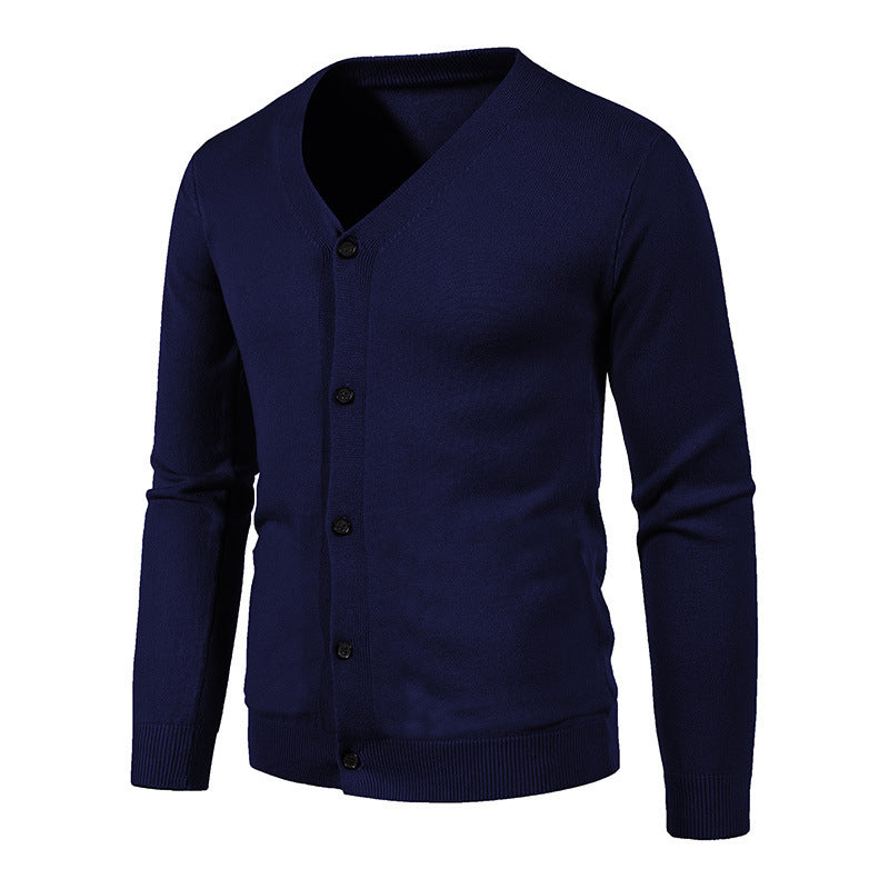 Men's V-neck Knitwear Cardigan Sweater