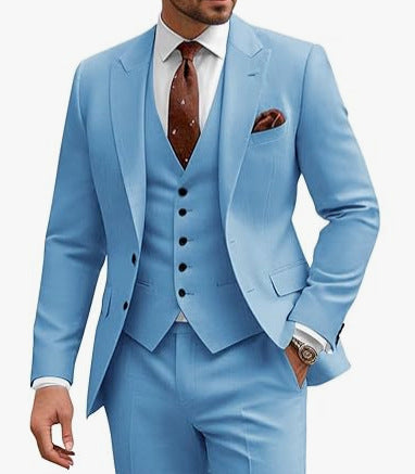 Men's Casual Business/Wedding Three-piece Suit