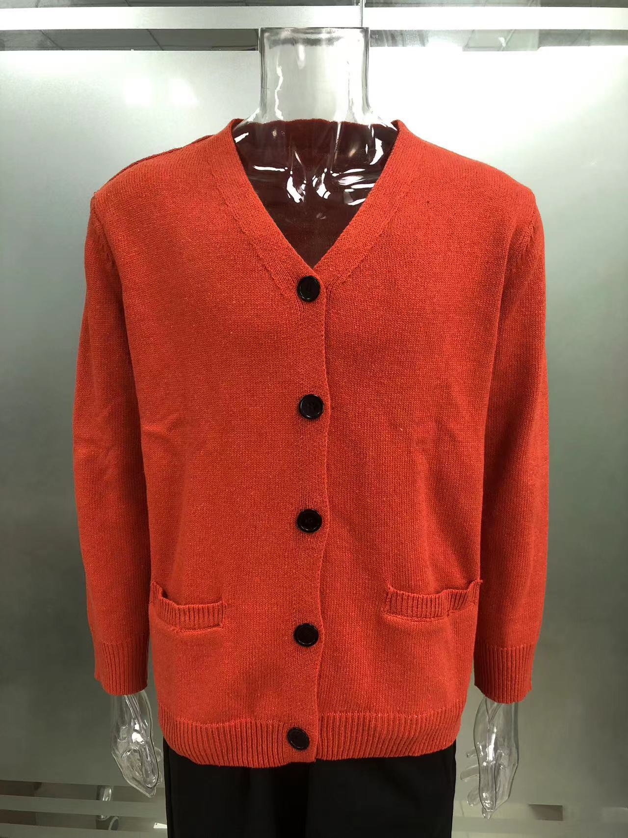 Men's Double-sided Pocket Knitwear V-neck Long Sleeve Slim Cardigan Sweater