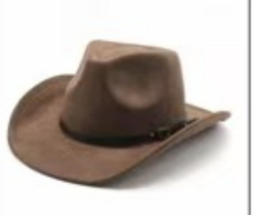 Men's Curved Edge Western Cowboy Hat