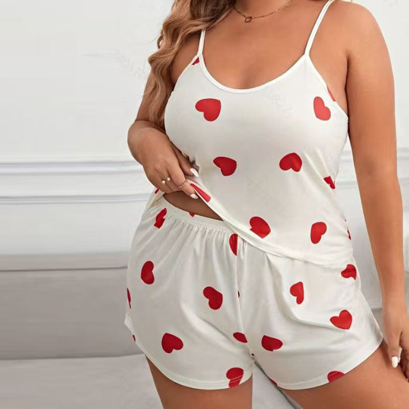 Women's Camisole Printed Pajamas Set