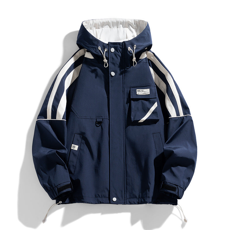 Men's Hooded Casual Loose Fitting Jacket