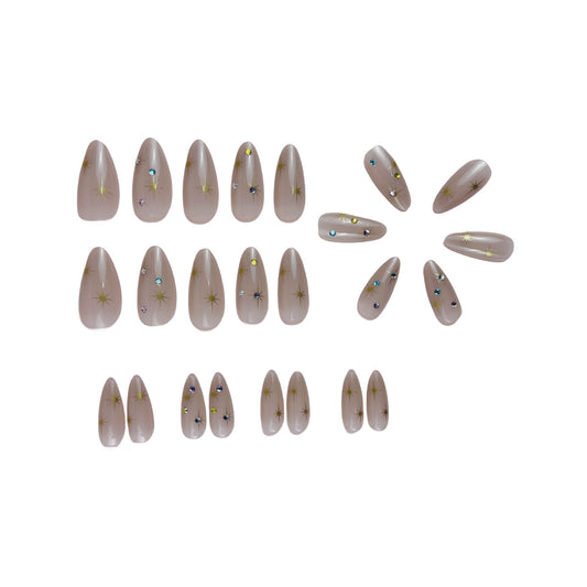 Women's Fashion Drop Shape Press-on Fingernail