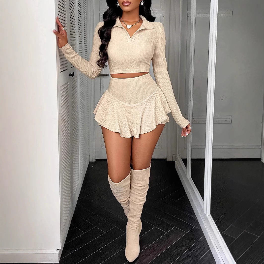 Women's two-piece High Waist  Skirt