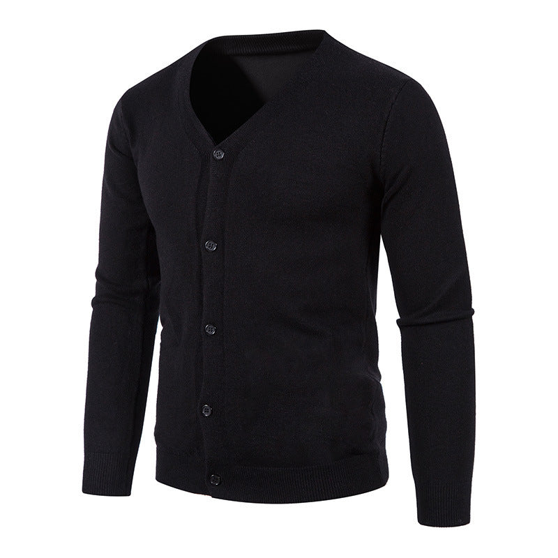 Men's V-neck Knitwear Cardigan Sweater