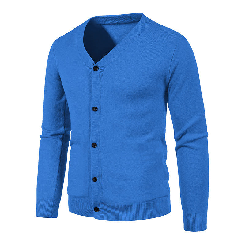 Men's V-neck Knitwear Cardigan Sweater