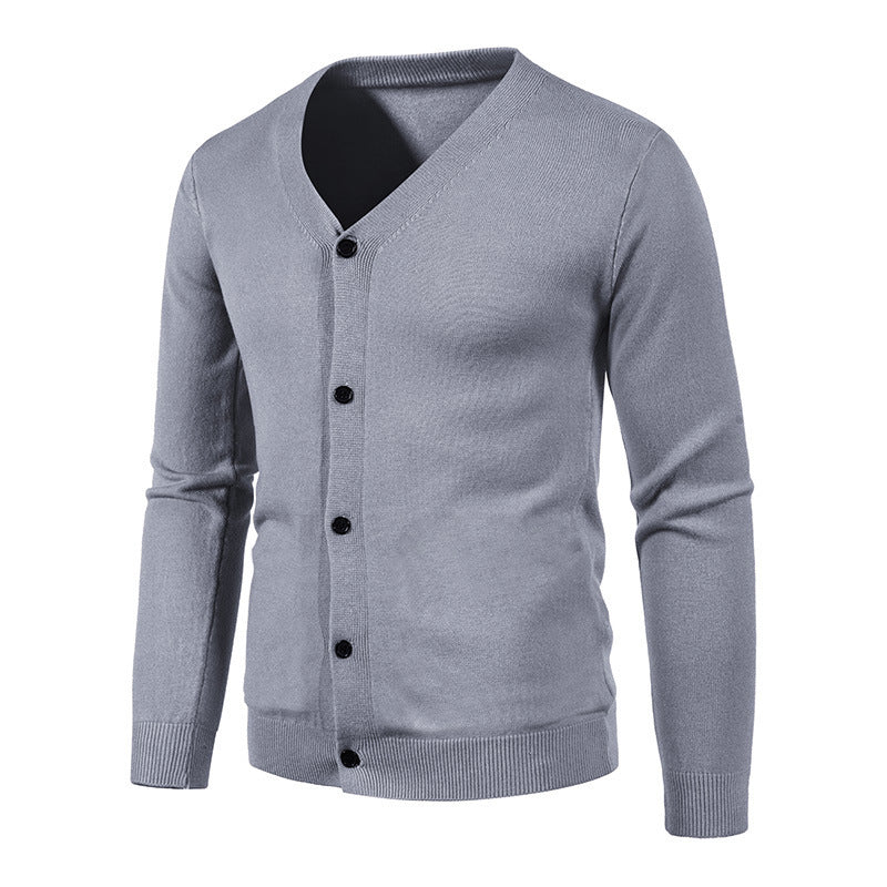 Men's V-neck Knitwear Cardigan Sweater