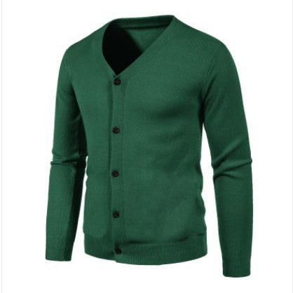Men's V-neck Knitwear Cardigan Sweater