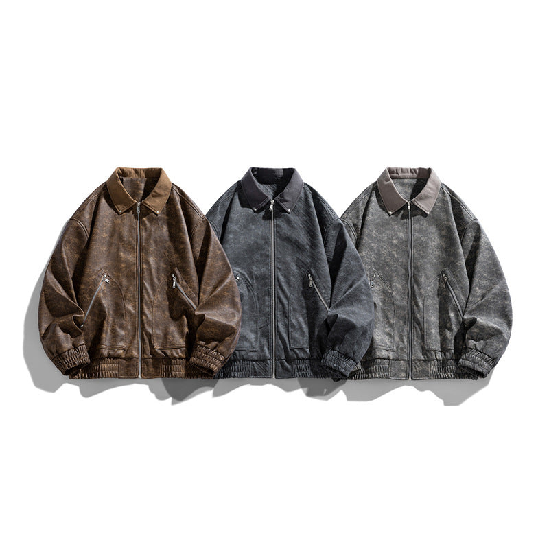 Men's Retro PU Leather Jacket