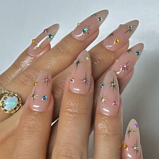 Women's Fashion Drop Shape Press-on Fingernail