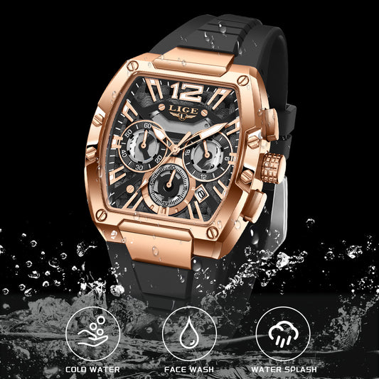 Men's Sports Multifunctional Waterproof Luminous Calendar Watch