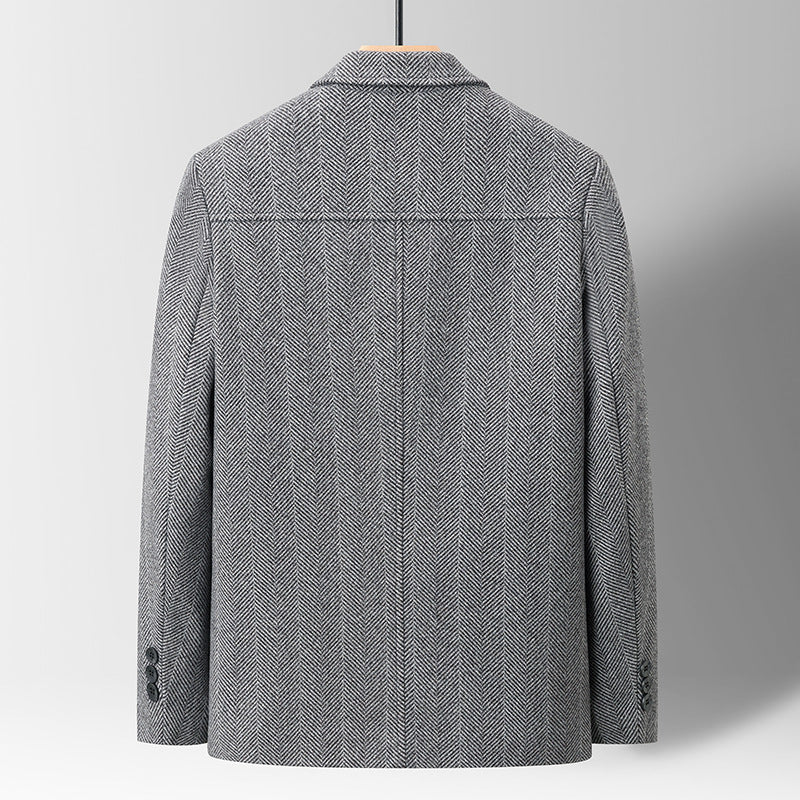 Men's Slim Lapel Wool Jacket