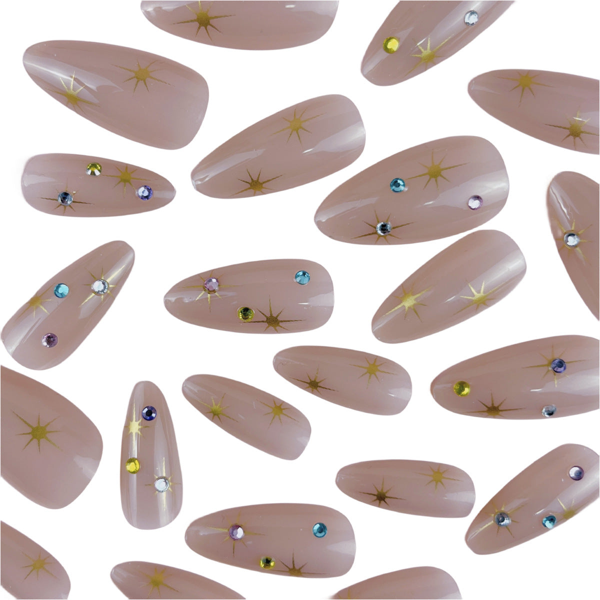 Women's Fashion Drop Shape Press-on Fingernail