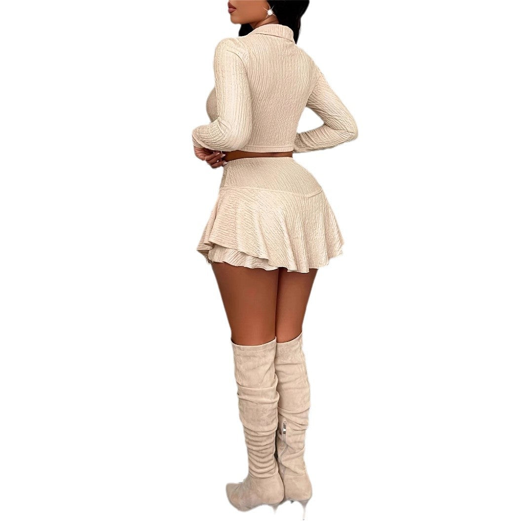 Women's two-piece High Waist  Skirt