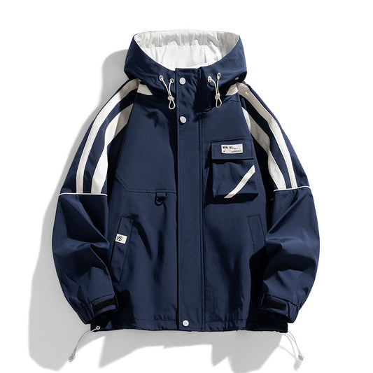 Men's Hooded Casual Loose Fitting Jacket