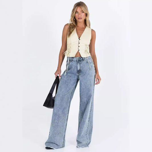 Leisure Wide Leg Denim