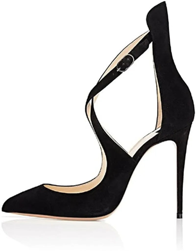 Women's Shoes Cross Strap Stiletto Heel