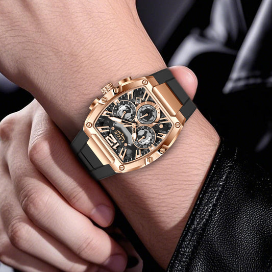 Men's Sports Multifunctional Waterproof Luminous Calendar Watch