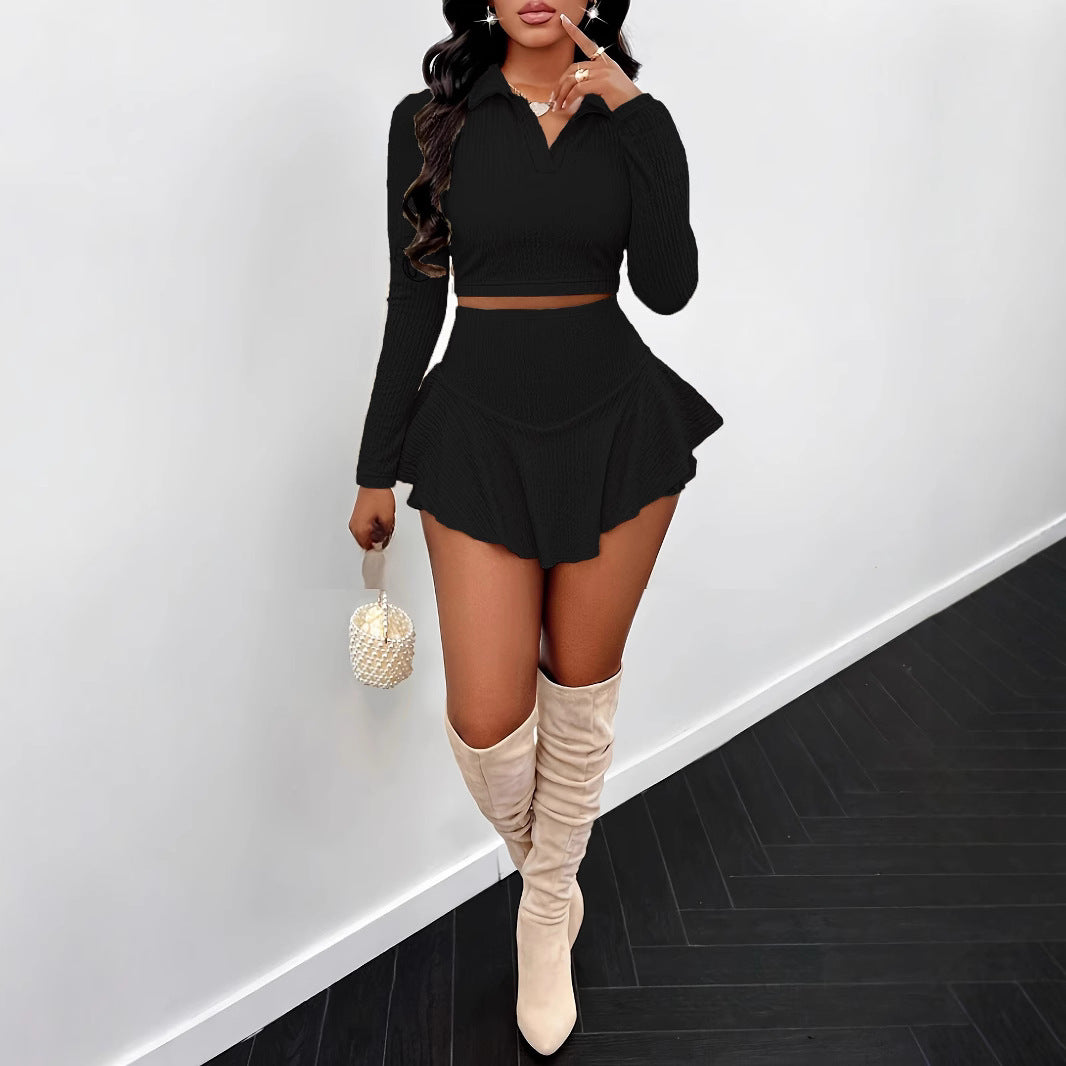 Women's two-piece High Waist  Skirt