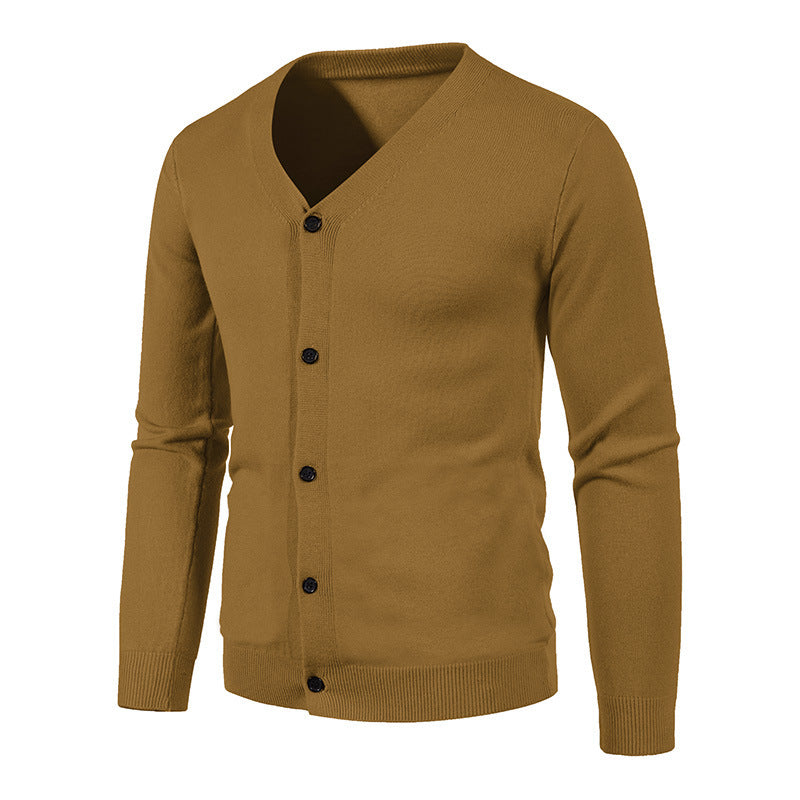 Men's V-neck Knitwear Cardigan Sweater