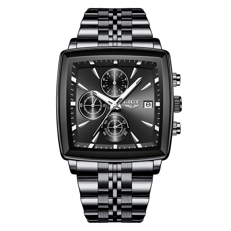 Men's Large Dial Square Watch