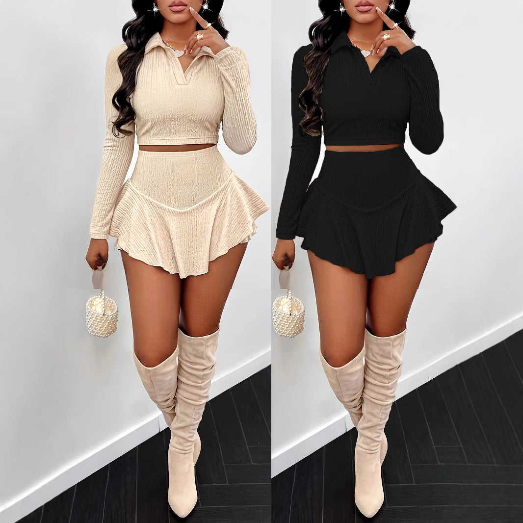 Women's two-piece High Waist  Skirt