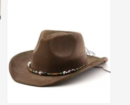 Men's Curved Edge Western Cowboy Hat