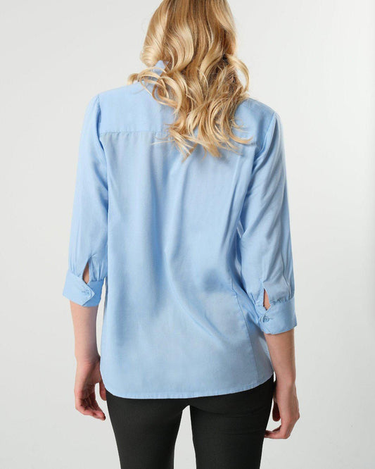 No-Gap Maternity Nursing Button Down Shirt (Regular & Petite)