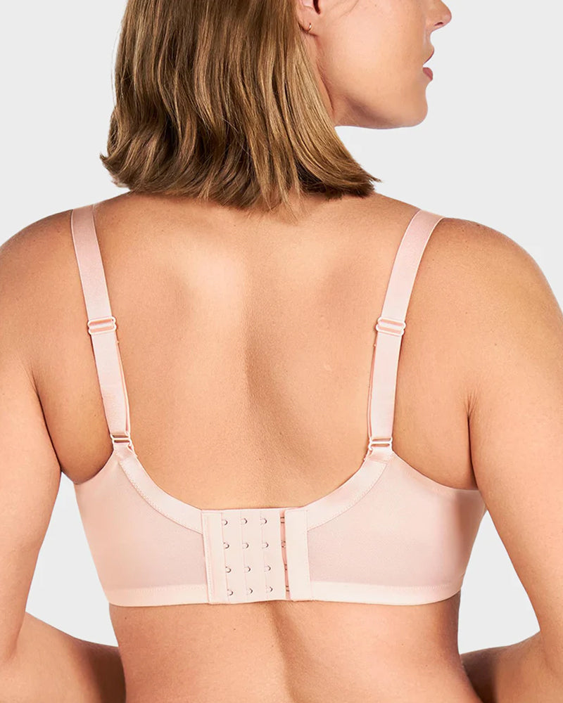 Plus-Size Pearl Shimmer Lace Minimizer Bra