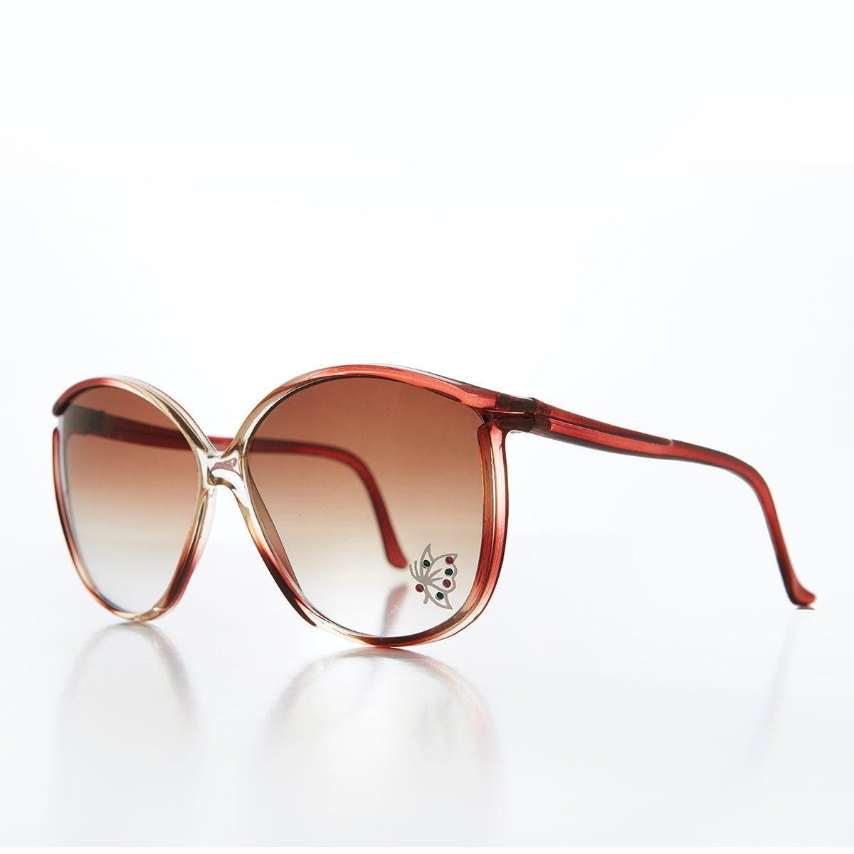 Women's Oversized Sunglass with Rhinestones- Rosie