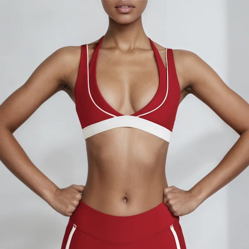 ZenFit DuoTone V-Neck Yoga Set