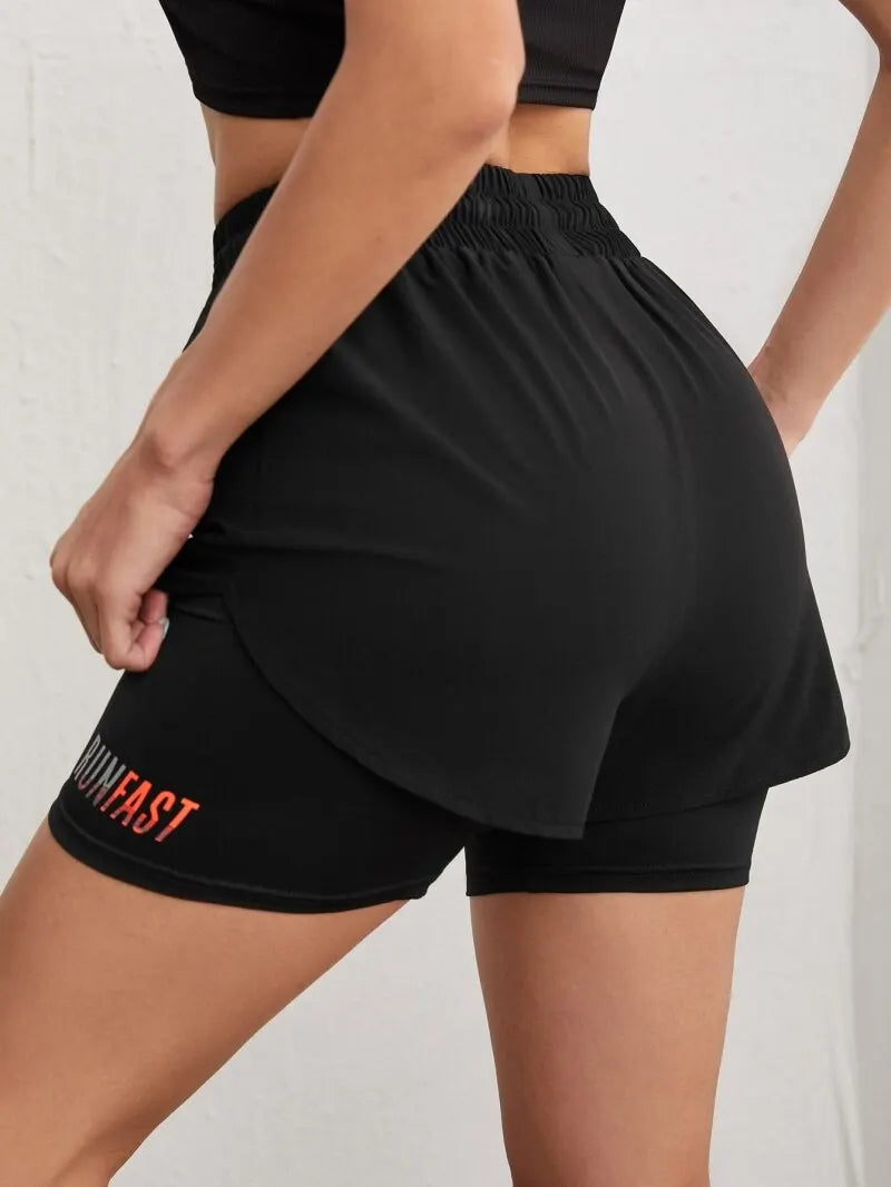 FlexFit High Rise Yoga Shorts
