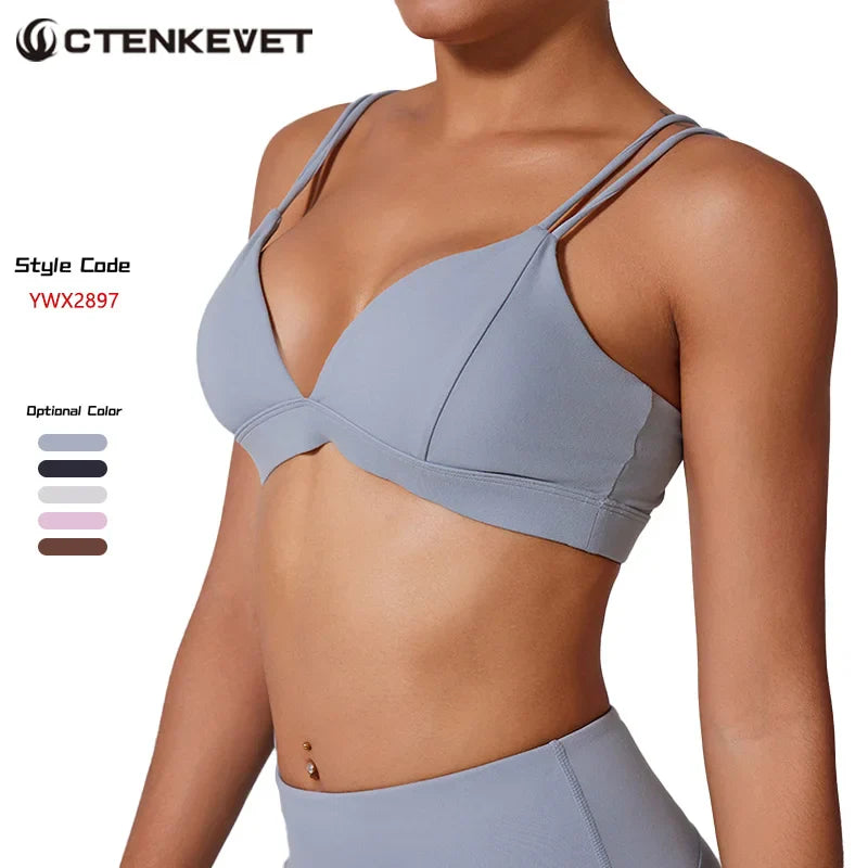 Ctenkevet Women's Activewear Yoga Sports Bra