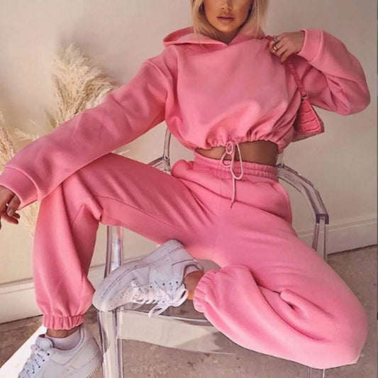 Women's Long-Sleeved Sports Suit, Two-Piece Set