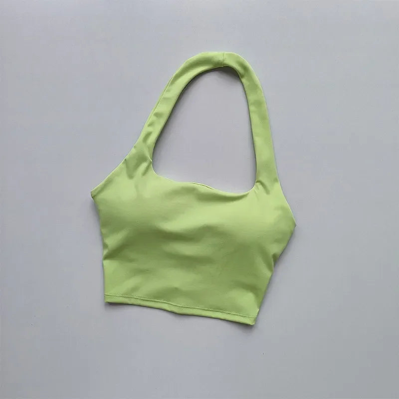 Backless Bliss: Sexy Sports Bra & Yoga Crop Top