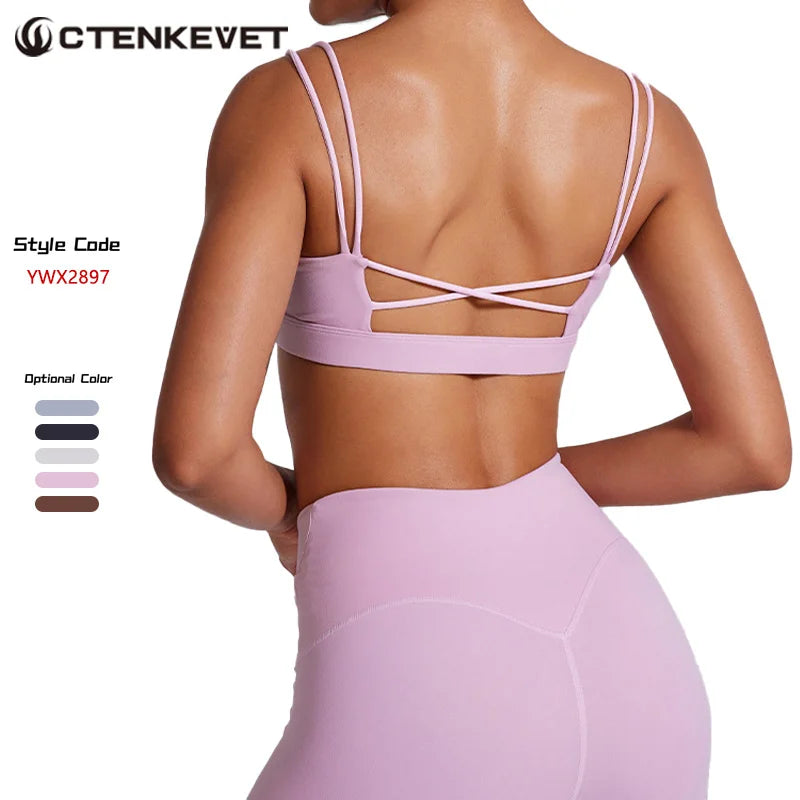 Ctenkevet Women's Activewear Yoga Sports Bra