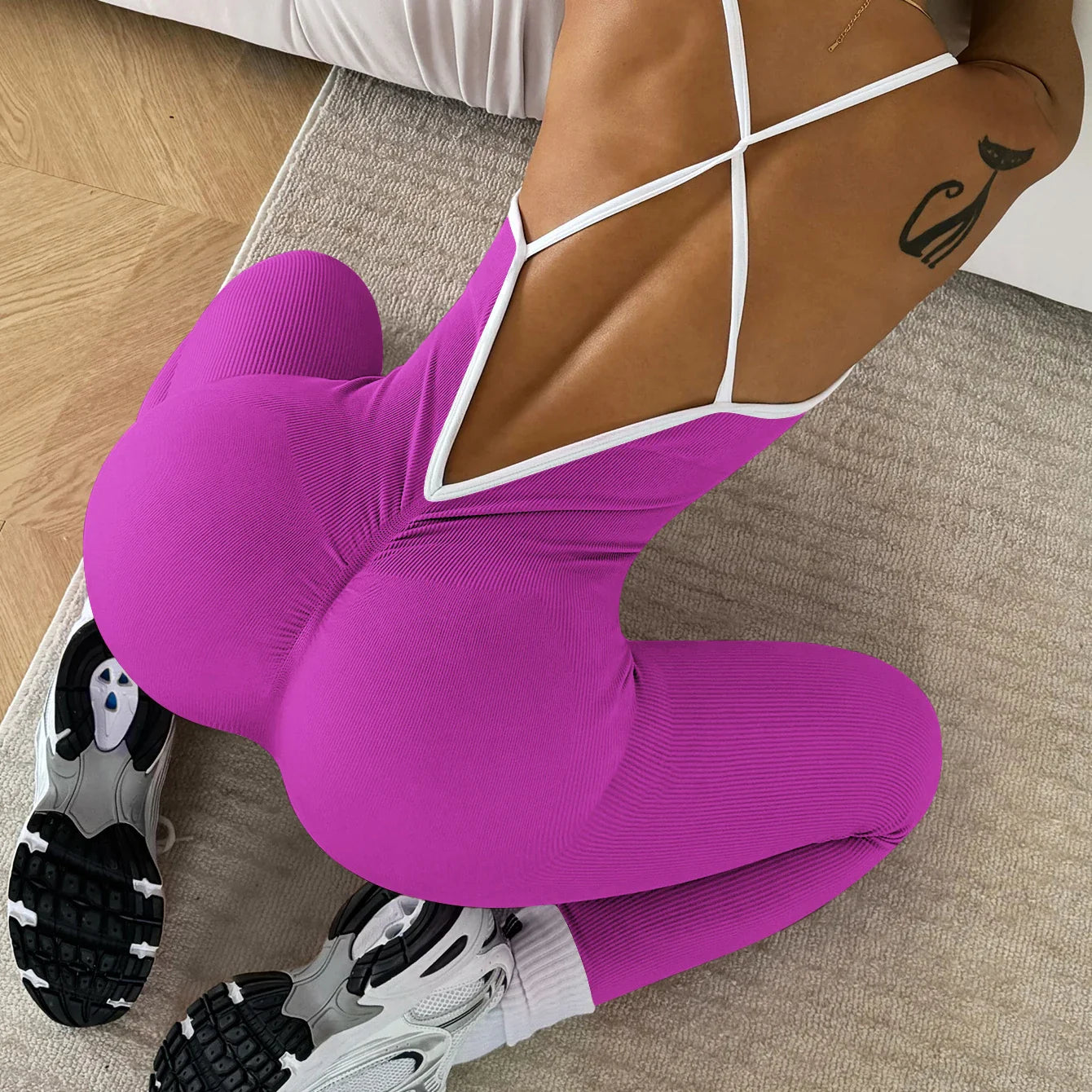 ZenFlex Seamless Yoga Jumpsuit - Breathable & Slip-Free