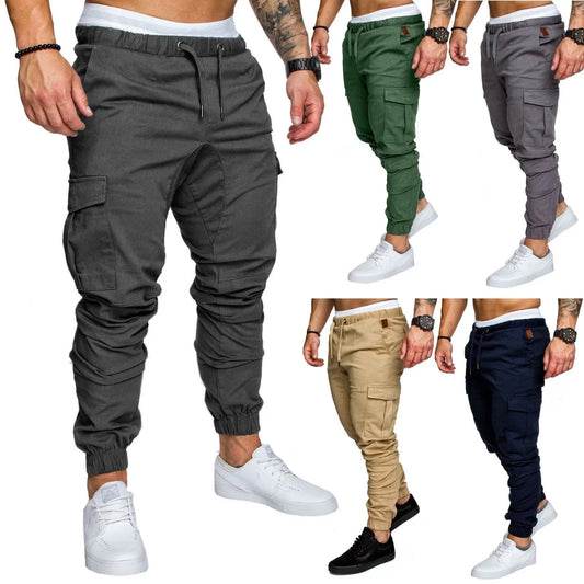 Mens Multi-pocket Cargo Pants Joggers